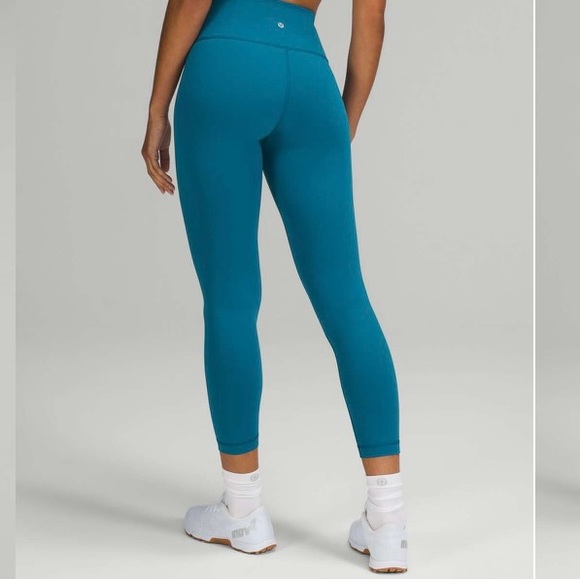 Lululemon 🍋 New 25” Everlux Tight / Leggings Wunder Train HR ~Capri Blue~ 16 - Picture 5 of 10